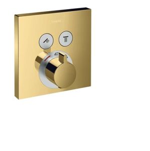 Vaňová batéria Hansgrohe Shower-Select bez podomietkového telesa leštěný vzhled zlata 15763990