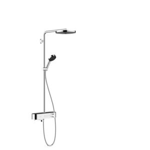 Sprchový systém Hansgrohe Pulsify na stenu s vaňovým termostatom chróm 24230000