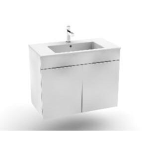 Kúpeľňová skrinka s umývadlom Jika Cube 80x43x62,2 cm biela H4537521763001