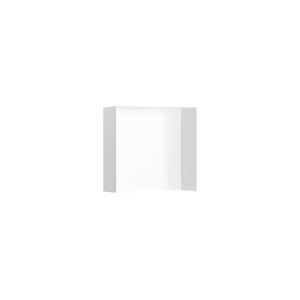 Polička Hansgrohe XtraStoris Minimalistic bez orámování vo farbe matná biela 56079700