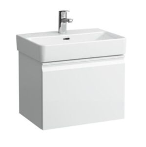 Kúpeľňová skrinka pod umývadlo Laufen Pro Nordic 55x37,2x37,2 cm biela lesk 8303.8.095.464.1