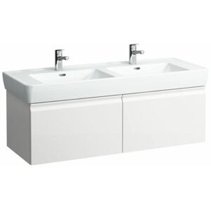 Kúpeľňová skrinka pod umývadlo Laufen Pro 122x45x39 cm biela H4830810954631