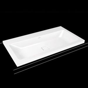Umývadlo na dosku Kaldewei CONO 90x50 cm alpská biela bez otvoru pre batériu, bez prepadu 902006003001