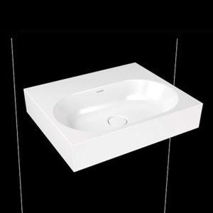 Umývadlo Kaldewei CENTRO 60x50 cm alpská biela bez otvoru pre batériu, bez prepadu 903406003001