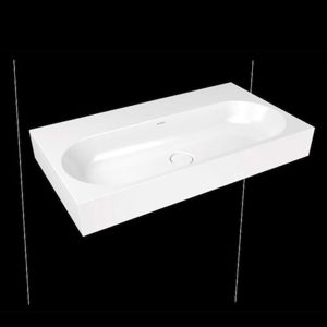 Umývadlo Kaldewei CENTRO 90x50 cm alpská biela bez otvoru pre batériu, bez prepadu 903506003001