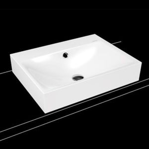 Umývadlo na dosku Kaldewei SILENIO 60x46 cm alpská biela bez otvoru pre batériu 904106003001