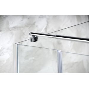 Výsuvná tyč sklo/stěna 850-1050mm, chrom