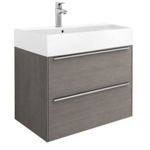 Kúpeľňová skrinka s umývadlom Roca Inspira 80x49,8x55,4 cm dub A851076402