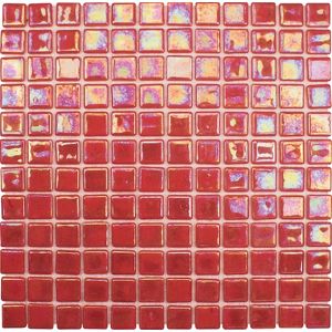 Sklenená mozaika Mosavit Acquaris červená 30x30 cm lesk ACQUARISPA