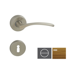 Kľučka ALEX-R, bronz česaný mat, WC ALEXROGSWC
