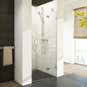 Sprchové dvere Ravak Brilliant jednokrídlové 80 cm, sklo číre, chróm profil, pravé 0UP4AA00Z1