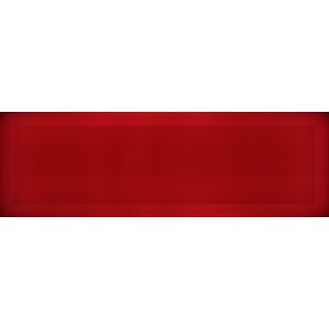 Obklad Ribesalbes Chic Colors rojo bisiel 10x30 cm lesk CHICC1404