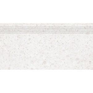 Schodovka Rako Porfido biela 30x60 cm mat / lesk DCPSE810.1