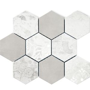 Mozaika Marconi Modern bielošedá hexagon 30x30 cm mat DMODERNBIGRHEX