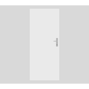Protipožiarne interiérové dvere Naturel Technické levé 80 cm biela