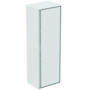 Kúpeľňová skrinka vysoká Ideal Standard Connect Air 40x30x120 cm v kombinácii hnedá mat / biela mat E0834VY