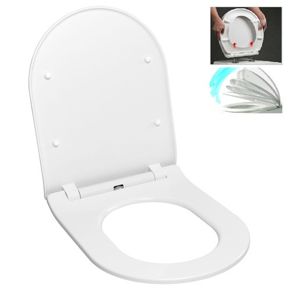 WC doska Glacera duroplast biela EASYSLIM44