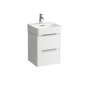 Kúpeľňová skrinka pod umývadlo Laufen Val 43,5x52,5x39 cm biela lesk H4021321102611
