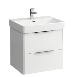 Kúpeľňová skrinka pod umývadlo Laufen Base 58,5x39x52,5 cm biela lesk H4022521102611