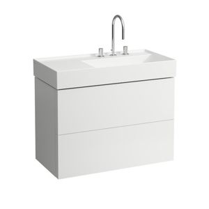 Kúpeľňová skrinka pod umývadlo Laufen Kartell by Laufen 88x60x45 cm biela mat H4076080336401