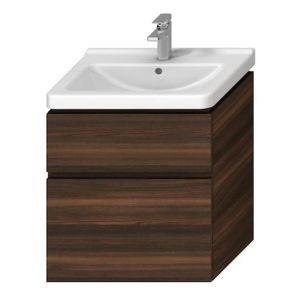 Kúpeľňová skrinka pod umývadlo Jika Cubito 59x43,1x68,3 cm v dekore tmavej borovice H40J4234024611