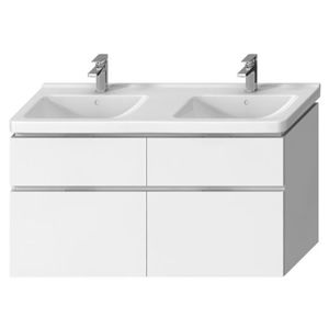 Kúpeľňová skrinka pod umývadlo Jika Cubito 128x46,7x68,3 cm biela H40J4274025001