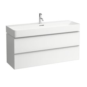 Kúpeľňová skrinka pod umývadlo Laufen Val 118x52x41 cm biela mat H4102221601001