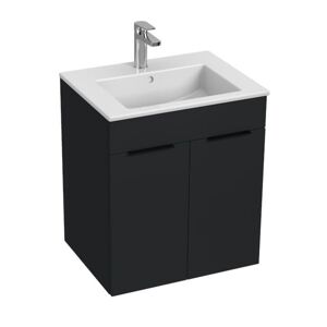 Kúpeľňová skrinka s umývadlom Jika Cube 55x43x62,2 cm antracit mat H4536111763521