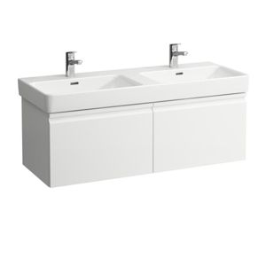 Kúpeľňová skrinka pod umývadlo Laufen Laufen PRO S 116x39,5x45 cm biela mat H4835630964631