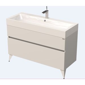 Kúpeľňová skrinka pod umývadlo Naturel Luxe 120x56x46 cm biela mat LUXE120BMBU
