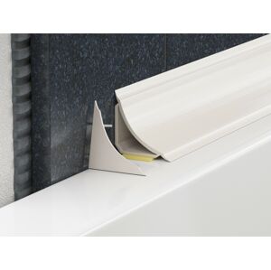 Lišta vaňová Profil-EU PVC biela, dĺžka 185 cm, výška 20 mm, šírka 20 mm, LVL