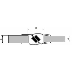 Polysan VITRA LINE sada dvoch tesnení (magnet) na 6 a 8mm sklo, 2000mm, M129