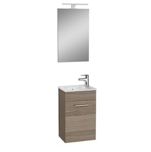 Kúpeľňová zostava s umývadlom, zrkadlom a osvetlením Vitra Mia 39x61x28 cm cordoba MIASET40C