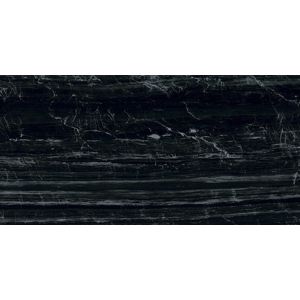 Dlažba Graniti Fiandre Marmi Maximum Nero Supremo 37,5x75 cm leštěná MML29673