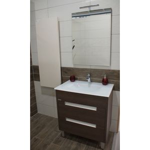 Kúpeľňová skrinka s umývadlom Naturel Modena 75x46 cm dub šedý MODENAS75Z