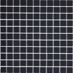 Sklenená mozaika Premium Mosaic černá 30x30 cm lesk MOS25BK