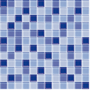Sklenená mozaika Premium Mosaic modrá 30x30 cm lesk MOS25MIX5