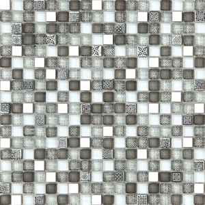 Mozaika MIX sivá sklo/kov 1,5/1,5 MOSV15MIXGY