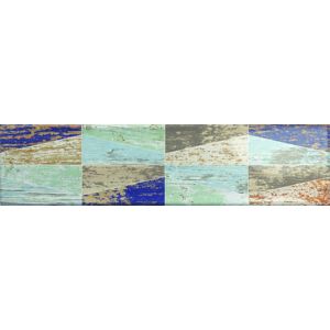 Dekor Ribesalbes Ocean mix farieb Wood 7,5x30 cm lesk OCEAN2720