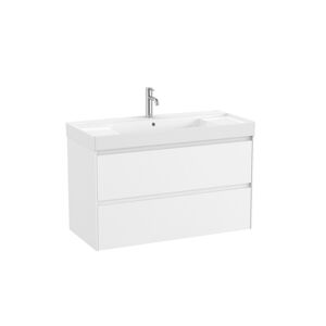 Kúpeľňová skrinka s umývadlom Roca ONA 100x64,5x46 cm biela mat ONA1002ZBM
