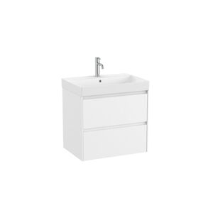 Kúpeľňová skrinka s umývadlom Roca ONA 65x64,5x46 cm biela mat ONA652ZBM