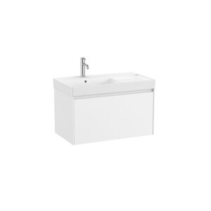 Kúpeľňová skrinka s umývadlom Roca ONA 80x50,5x46 cm biela mat ONA801ZBML