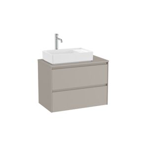 Kúpeľňová skrinka pod umývadlo Roca Ona 79,4x58,3x45,7 cm piesková mat ONADESK802ZPML