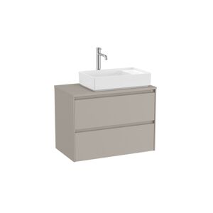 Kúpeľňová skrinka pod umývadlo Roca Ona 79,4x58,3x45,7 cm piesková mat ONADESK802ZPMP