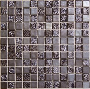 Sklenená mozaika Pandora wengue 30x30 cm lesk PANDORAWE50