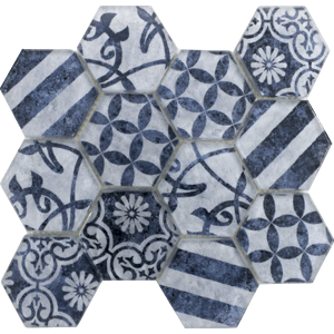 Sklenená mozaika Premium Mosaic azul 26x30 cm mat PATCHWORK73AZ