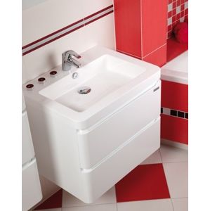 Kúpeľňová skrinka s umývadlom Naturel Pavia Way 64x48,5 cm biela PAVIA265Z