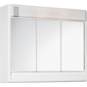 Zrkadlová skrinka s osvetlením Jokey 60x51 cm plast biela RUBIN