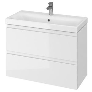 Kúpeľňová skrinka s umývadlom Cersanit Moduo 79,5x57x37,5 cm biela S801-225-DSM S801-225-DSM