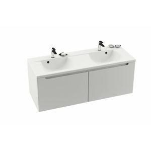 Kúpeľňová skrinka pod umývadlo Ravak Classic 130x49 cm biela X000000422